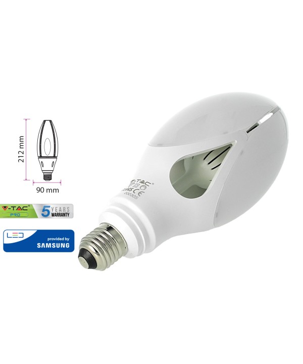 Lampada Led E27 UFO Ovale 36W 220V Bianco Neutro 4000K Chip Samsung Per Lampione Giardino Faro Industriale SKU-21284
