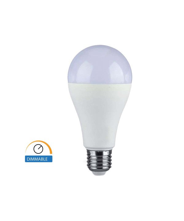 Lampada Led E27 A65 17W 1521 LM Freddo 6400K Dimmerabile Chip Samsung SKU-20190