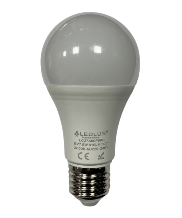 Lampada A Led E27 Con Sensore Crepuscolare 9W 810 Lumen A60 3000K Day Night Sensor