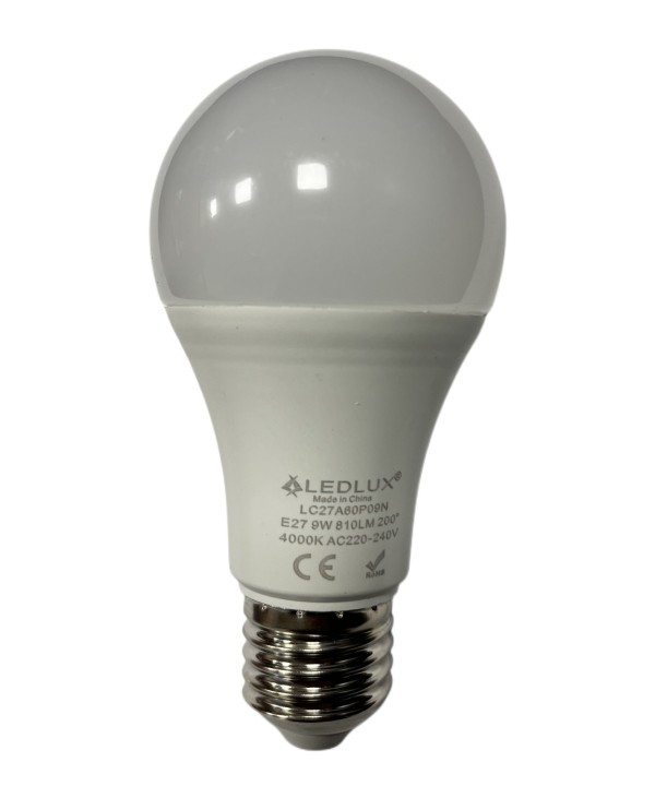 Lampada A Led E27 Con Sensore Crepuscolare 9W 810 Lumen A60 4200K Day Night Sensor