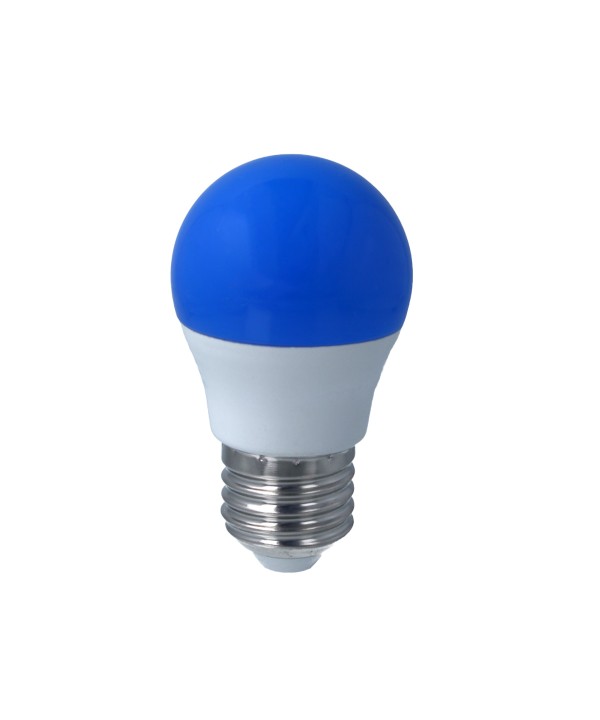 Lampada A Led E27 G45 4W 220V Colore Blu Blue