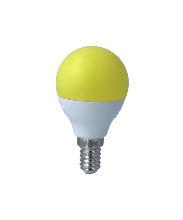 Lampada A Led E14 G45 4W 220V Colore Yellow Giallo