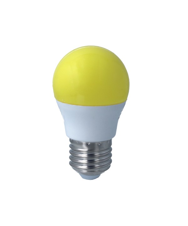 Lampada A Led E27 G45 4W 220V Colore Yellow Giallo