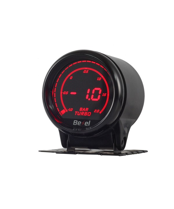 Manometro Digitale LCD Pressione Olio BAR Oil Press Gauge 52mm 12V Auto Doppio Ingresso Alimentazione 10 Colori Remote Controllo Bottone