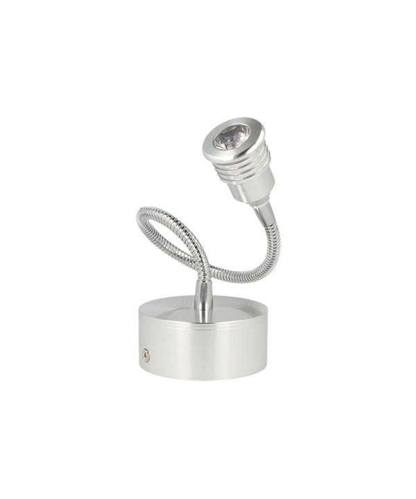 Applique Faretto Lampada Led Da Parete e Muro Flessibile Bianco Neutro 1W 220V