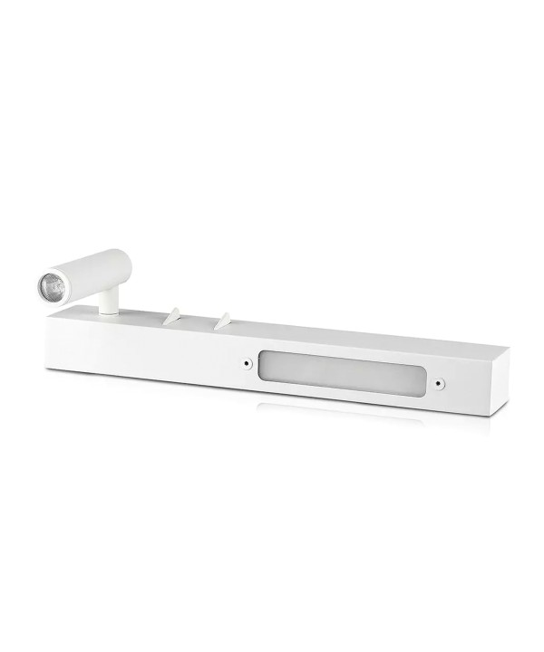 Applique da Comodino Per Lettura Con Doppia Illuminazione 3+6W Colore Bianco 3000K Hotel Casa SKU-211488