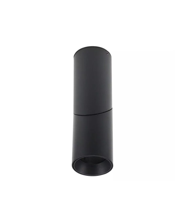 Portafaretto LED Forma Cilindrica Montaggio a Plafone Orientabile GU10 Corpo Nero SKU-8947