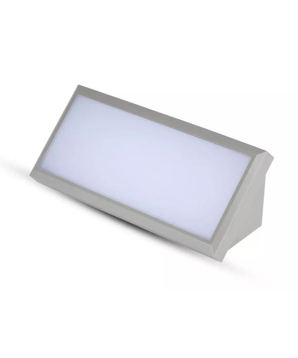 Applique Lampada Led Da Parete Angolare 12W Colore Grigio 3000K IP65 Luce Indiretto SKU-218233