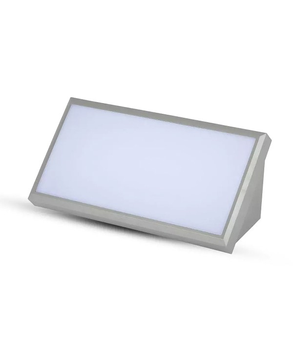 Applique Lampada Led Da Parete Angolare 20W Colore Grigio 6400K IP65 Luce Indiretto SKU-218238
