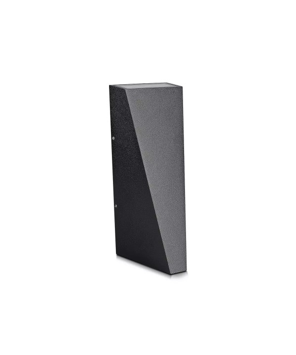 Applique Lampada LED da Muro Piramide 6W 4000K Carcassa Nera Doppio Fascio Luminoso Up-Down IP65 SKU-8298