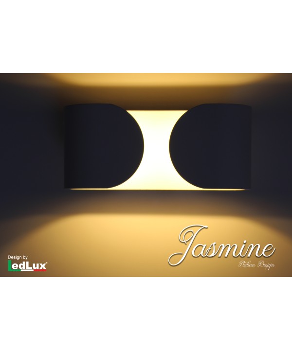 Applique Led Da Parete Modello Jasmine Italian Design Moderna 6W Bianco Caldo