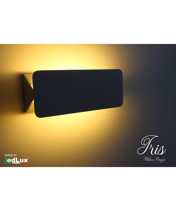 Applique Led Da Parete Modello Iris Italian Design Moderna 10W Orientabile Bianco Caldo
