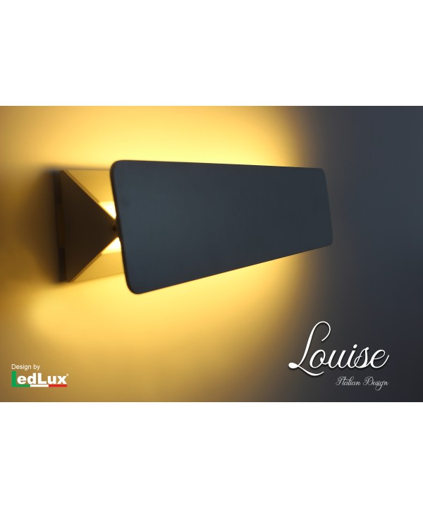 Applique Led Da Parete Modello Louise Italian Design Moderna 12W Orientabile Bianco Caldo