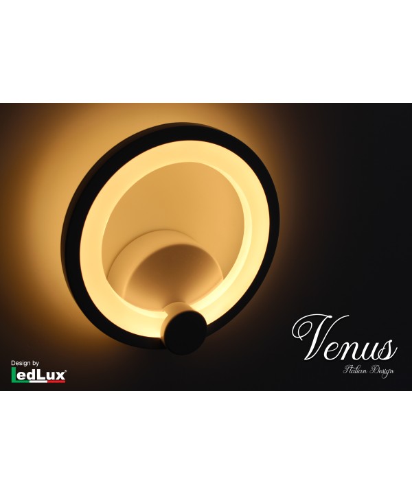 Applique Led Da Parete Modello Venus Italian Design Moderna 10W Bianco Caldo