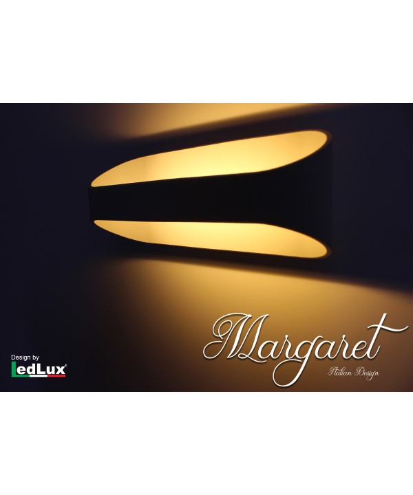 Applique Led Da Parete Modello Margaret Italian Design Moderna 10W Bianco Caldo