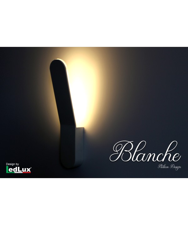Applique Led Da Parete Modello Blanche Italian Design Moderna 6W Bianco Caldo