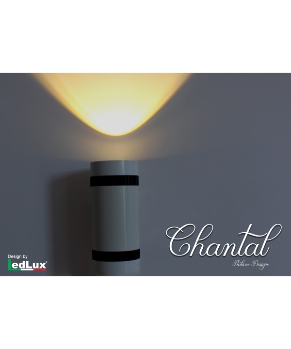 Applique Led Da Parete Modello Chantal Italian Design Moderna 3W Singolo Illuminazione Bianco Caldo