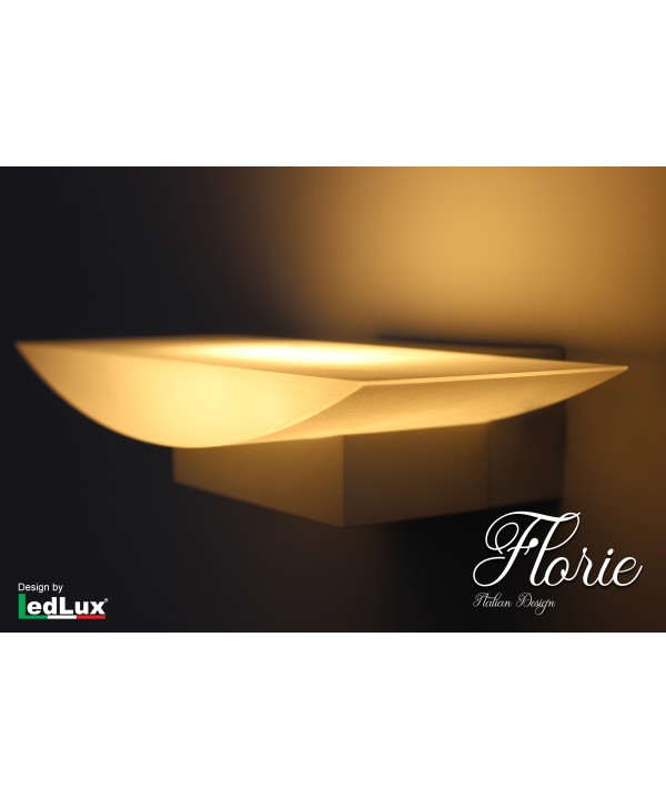 Applique Led Da Parete Modello Florie Italian Design Moderna 6W Bianco Caldo