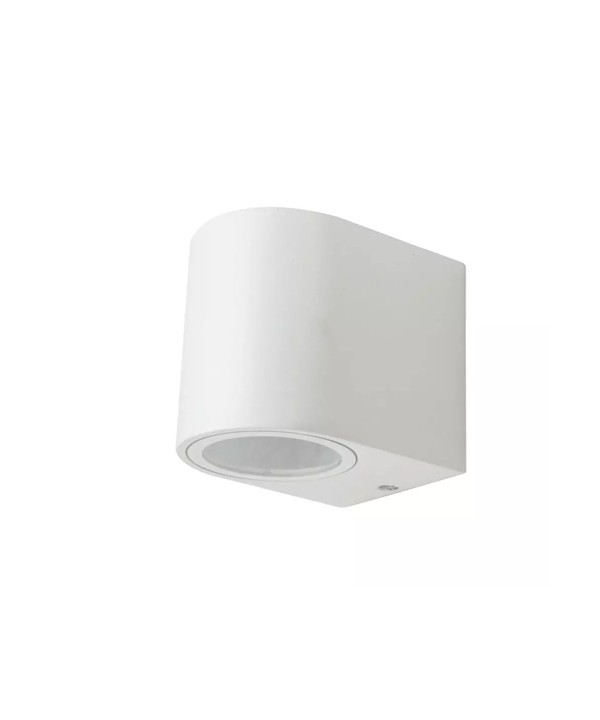 Applique Lampada Da Parete Circolare Attacco GU10 IP44 Carcassa Bianca Illuminazione Da Un Lato SKU-7540