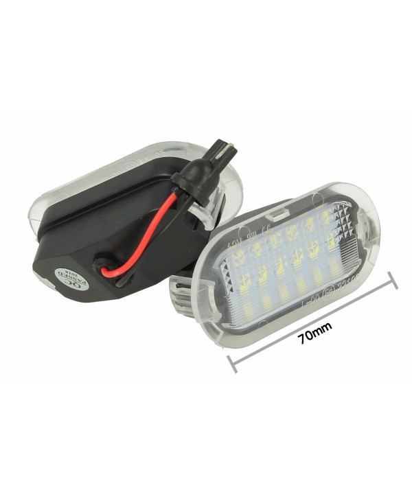Kit Luci Portiere A Led Per VW Golf 4 Bora Jetta Beetle Polo Sharan Touran Skoda Octavia Seat Alhambra Leon Toledo Bianco 12V 3W