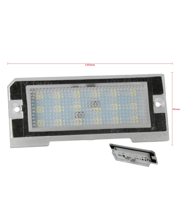 Kit Luci Targa Led Land Rover Freelander 1 Bianco Canbus No Errore 12V 5W