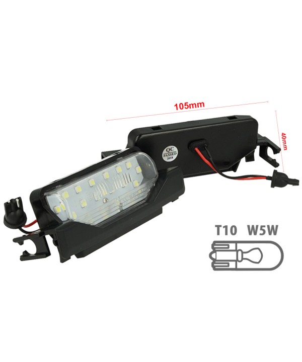 Kit Luci Targa Led Mazda 6 2009-2015 Bianco Canbus No Errore 12V 2W