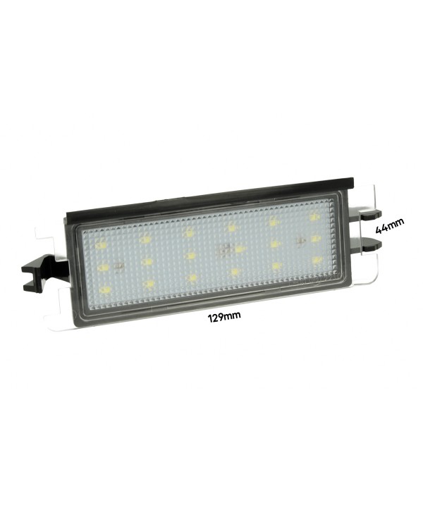 Kit Luci Targa Led Dacia Sandero I 2008-2012 Logan I 2004-2013 12V 3W Bianco Canbus
