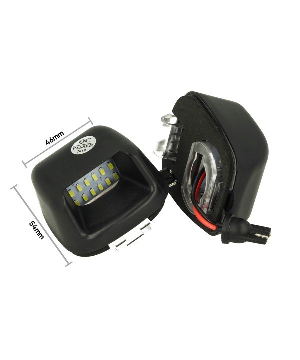 Kit Luci Targa Led Nissan Navara D40 2005-2016 Suzuki Equator OEM 26510ZP50A 12V 3W Bianco Canbus