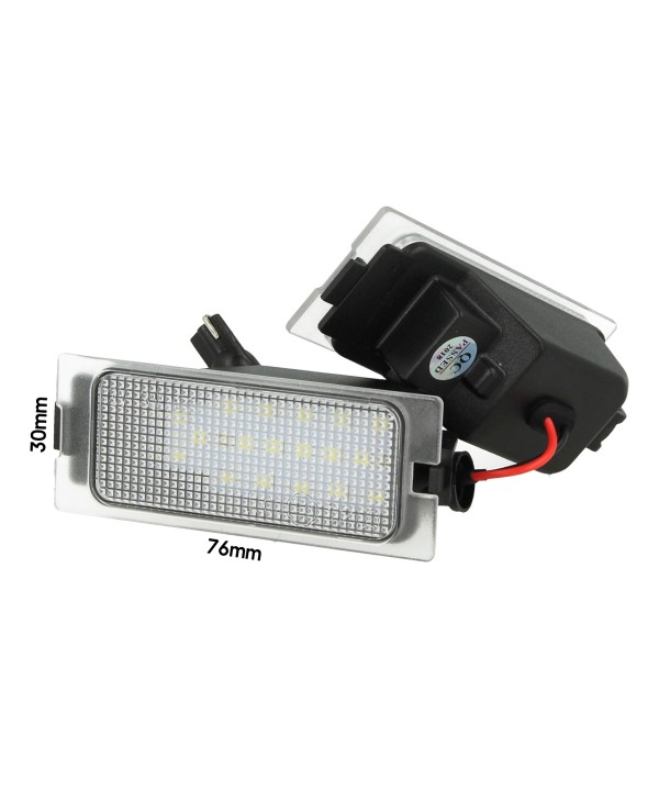 Kit Luci Targa Led Ford Edge Escape Mercury Mariner OEM 7T4Z-13550-A 12V 3W Bianco Canbus