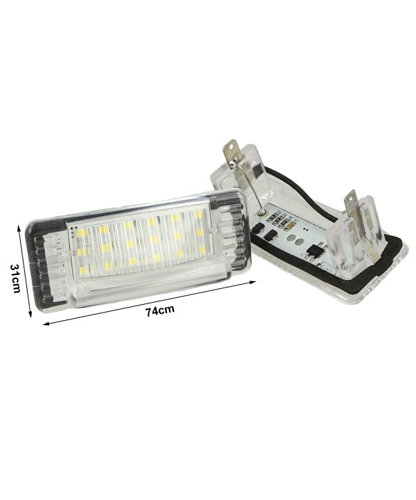 Kit Luci Targa Led Per Mercedes Benz Sprinter Dodge OEM 9018200156 Canbus Bianco 12V 5W