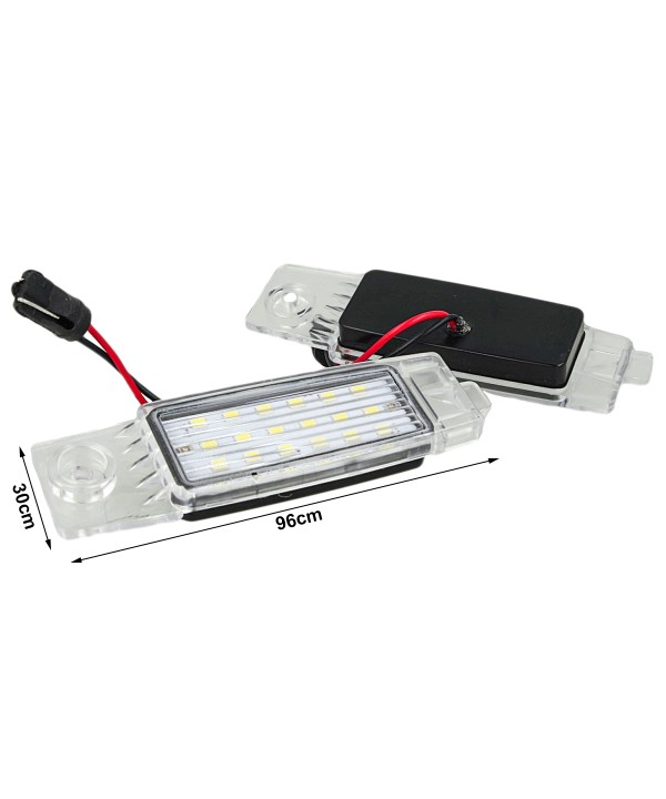 Kit Luci Targa Led Toyota Highlander Lexus RX300 OEM 8127048011 Canbus Bianco 12V 5W