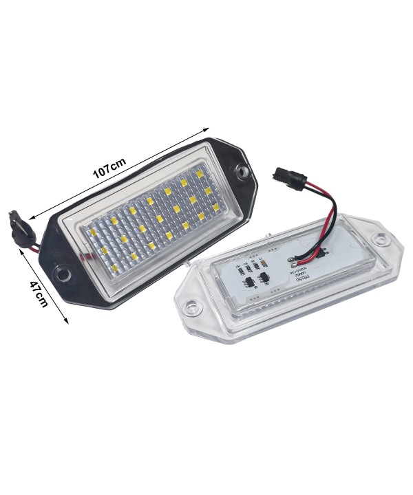 Kit Luci Targa Led Ford Mondeo MKIII 2000-2007 107X47mm Canbus Bianco 12V 5W