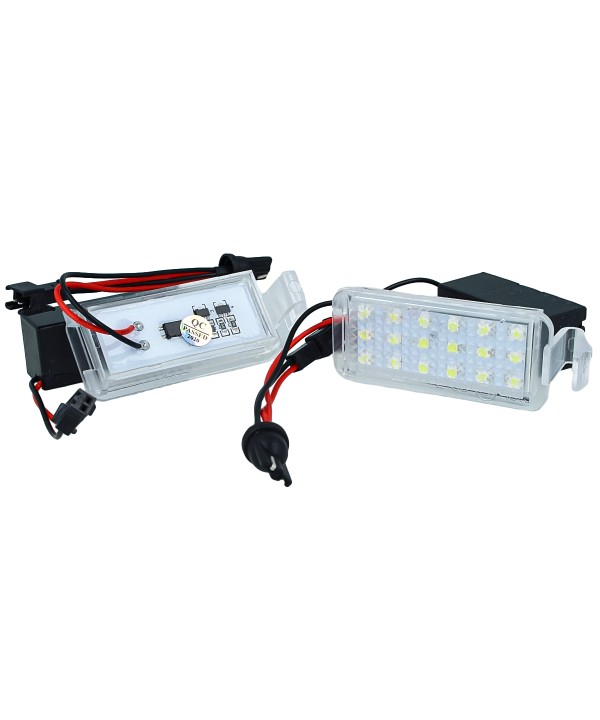 Kit Luci Targa Led Ford Falcon Fiat 500X Bianco Resistenza Inclusa No Errore Canbus