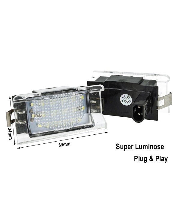 Kit Luci Targa Led BMW Serie 5 E34 Touring 1991-1996 Canbus No Errore Bianco 6000K 12V 5W