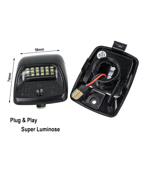 Kit Luci Targa Led Toyota Tacoma 2005-2015 Tundra 2000-2013 Canbus Bianco 6000K 12V 5W No Errore