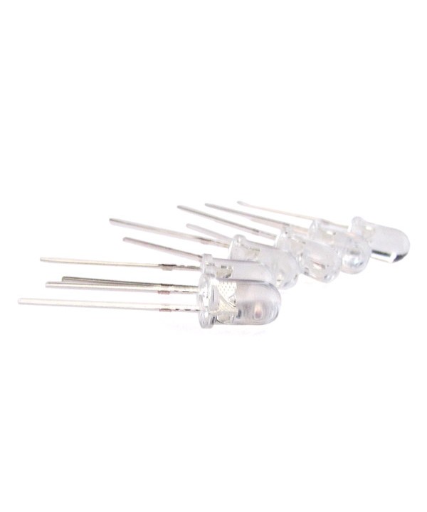 Confezione Da 500 PZ Led F5 Diametro 5mm Colore Blu Blue 465-475nm 3,0-3,2V Gambe Corte