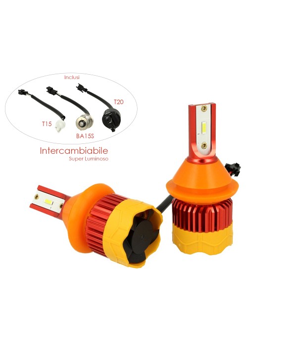 Kit Full Led Canbus BA15S T20 T15 Per Luce Diurne Retromarcia Stop Posizione Posteriore 12V 30W Super Luminoso