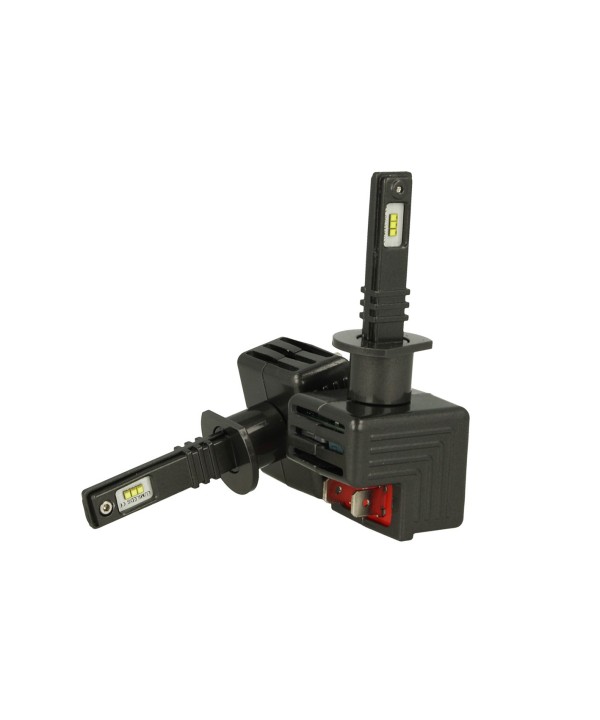 Kit Full Led Canbus H1 30W 12V Con 6 Chip Philips Lumileds ZES Super Compatto Facile Da Installare Raffreddamento Ventola