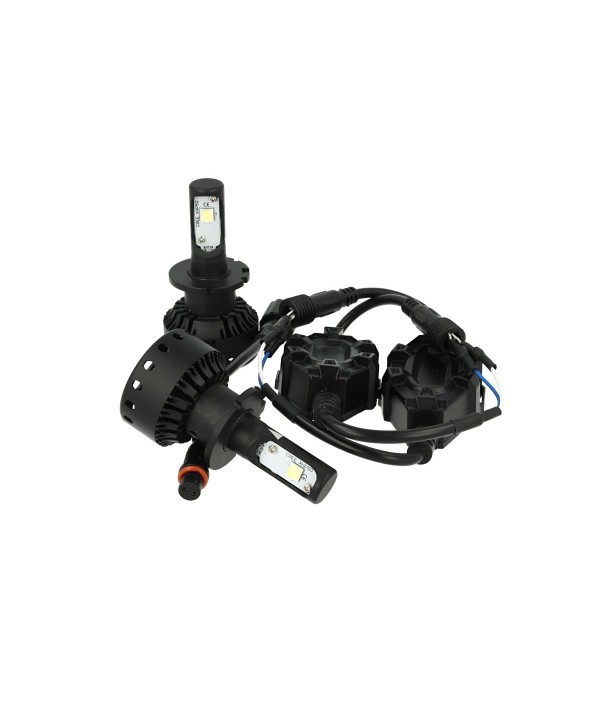 Kit Full Led Canbus Lampada D2S D2R 40W 12V 24V Con Cree XHP50 Dissipatore Ventola