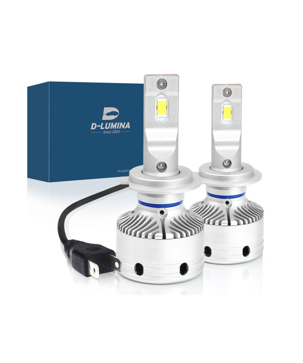 Kit Full Led H7 12V 50W 8000 Lumen Canbus All In One IP65 Dissipazione a Ventola