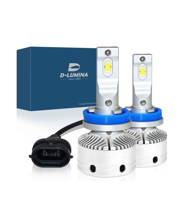 Kit Full Led H8 H11 12V 50W 8000 Lumen Canbus All In One IP65 Dissipazione a Ventola