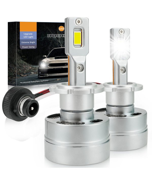 Kit Full Led Premium D4S D4R 80W 6000K 12000 Lumen 100% Canbus Piu Luminoso