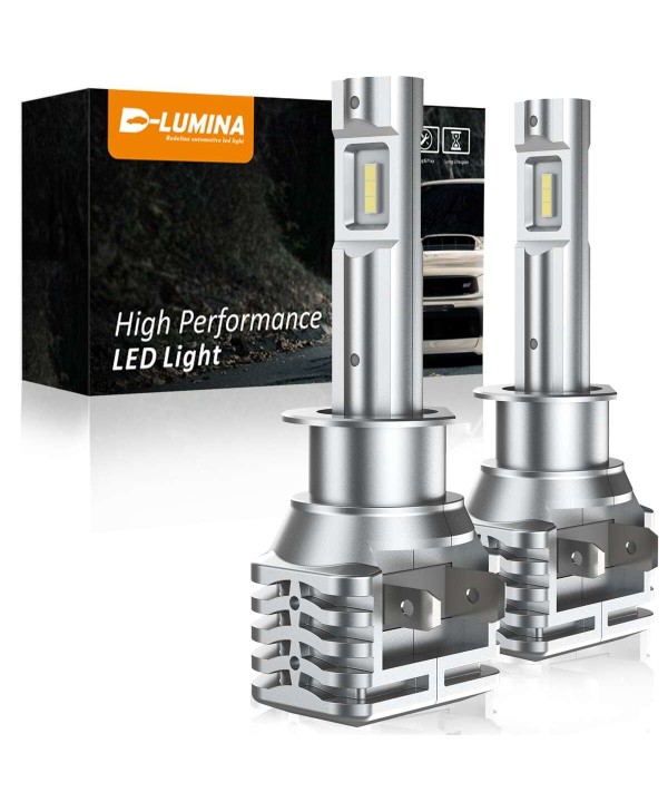 Kit Full Led Compatto H1 12V 30W 6000 Lumen Canbus All In One IP65 Senza Ventola