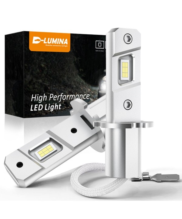 Kit Full Led Compatto H3 12V 30W 6000 Lumen Canbus All In One IP65 Senza Ventola