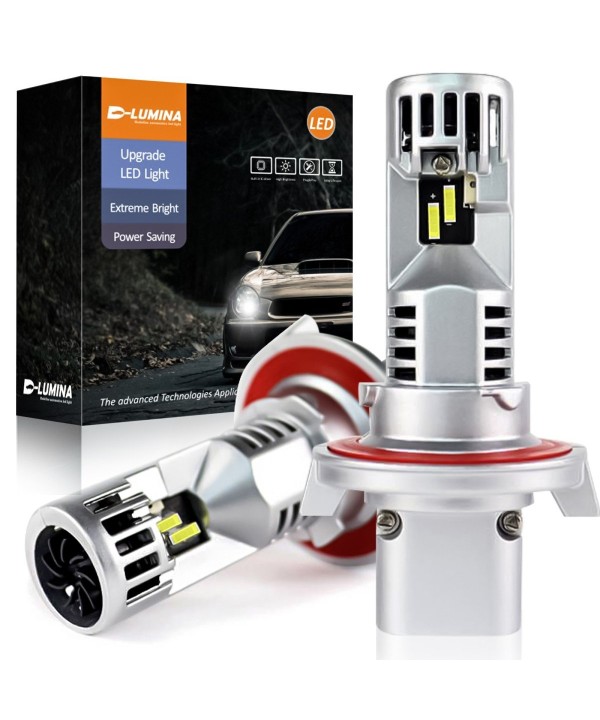 Kit Full Led Compatto H13 12V 45W 8000 Lumen Canbus All In One IP65 Dissipazione a Ventola
