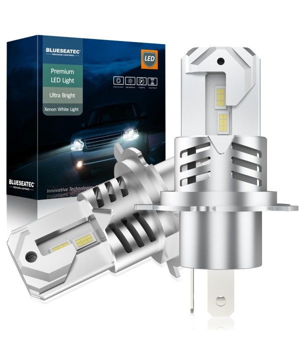 Kit Full Led Compatto H4 12V 45W 8000 Lumen Canbus All In One IP67 Dissipazione a Ventola
