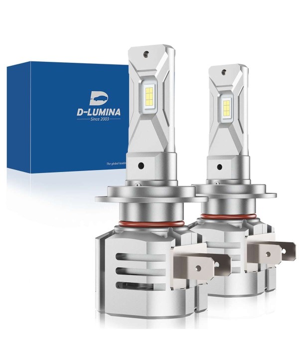 Kit Full Led Compatto H7 12V 45W 8000 Lumen Canbus All In One IP67 Dissipazione a Ventola