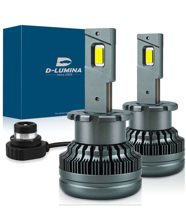 Kit Full Led Ultra Mini D2S D2R 70W 6000K 13000 Lumen 4 Volte Piu Luminoso Rispetto Xenon