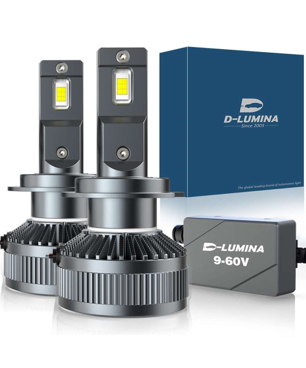 Kit Full Led Ultra Mini H7 130W 12V 24V 6000K 13000 Lumen IP67 100% Canbus Piu Luminoso