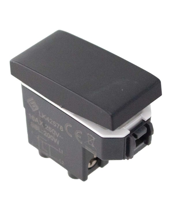 Invertitore 1P 16A Colore Nero Compatibile Con Bticino Living e Vimar Plana
